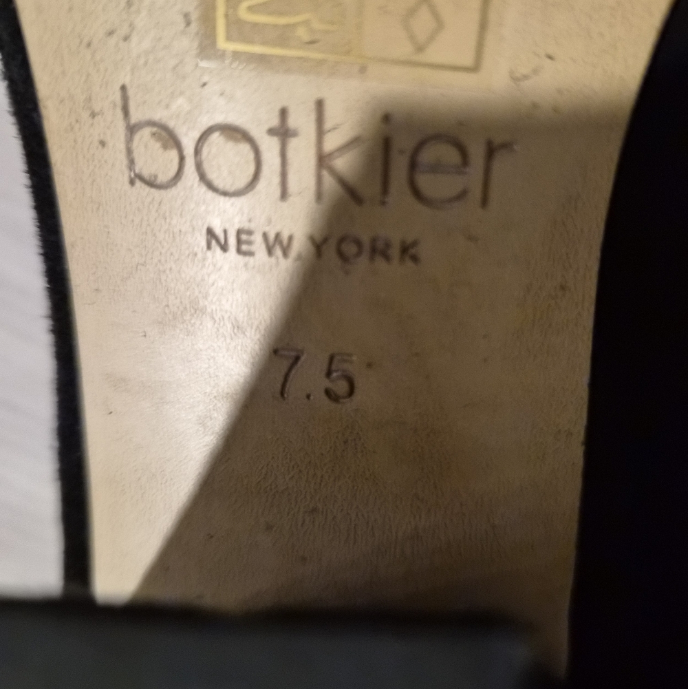 Botkier New York Black Pointed Toe Wedge Heels Pumps Women’s Size 7.5 - Picture 2 of 8